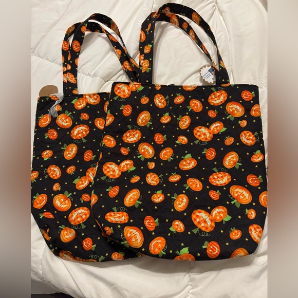 Handbags - Halloween Pumpkin Tote Bag